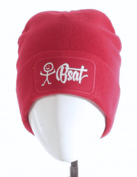 BSAT The Stickman Beanie Red/White