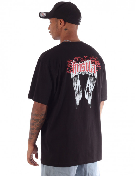 BSAT Hustla Baggy T-Shirt RedNWhite Legendary Collection