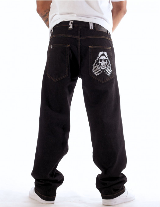 Hands of Skull BSAT Loose Jeans Black *LIMITED EDITION*