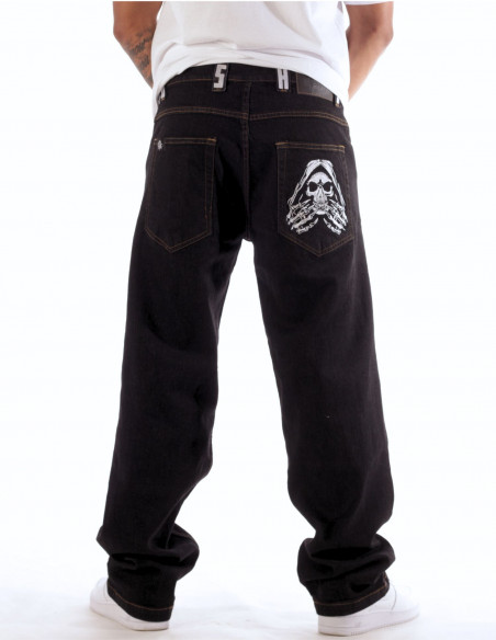 Hands of Skull BSAT Loose Jeans Black *LIMITED EDITION*