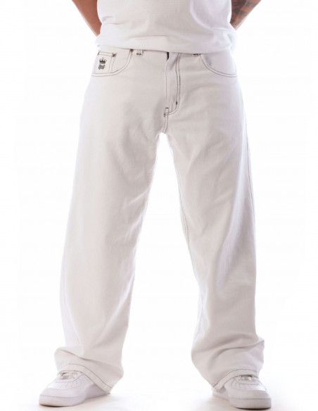 BSAT Bronx Baggy Jeans White n Black