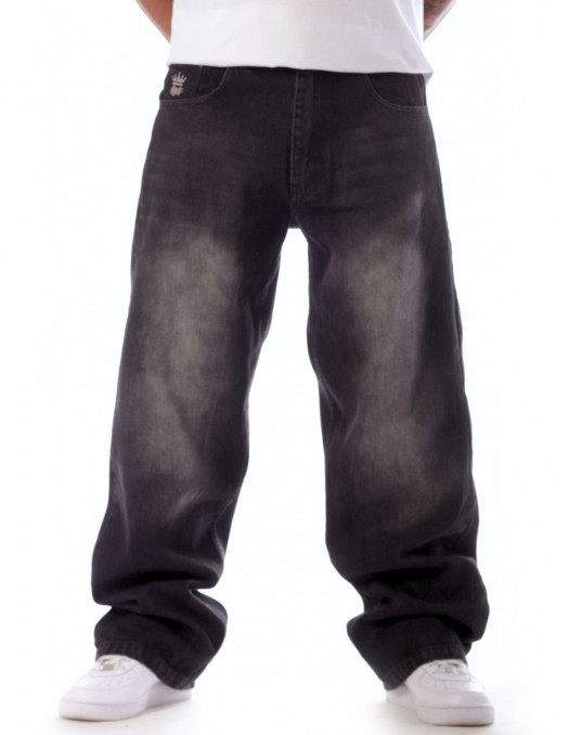 BSAT Bronx Black Washed Denim Baggy Jeans