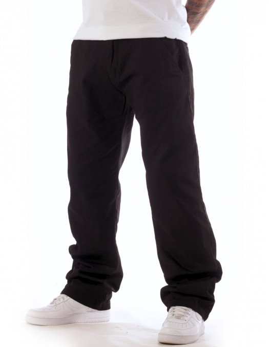 BSAT X-Loose Chino Pants Jet Black