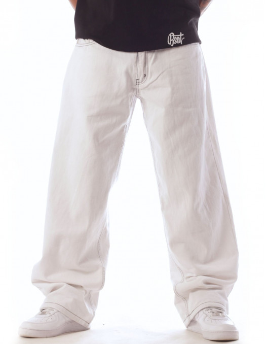 BSAT Bronx Baggy Jeans White n Black