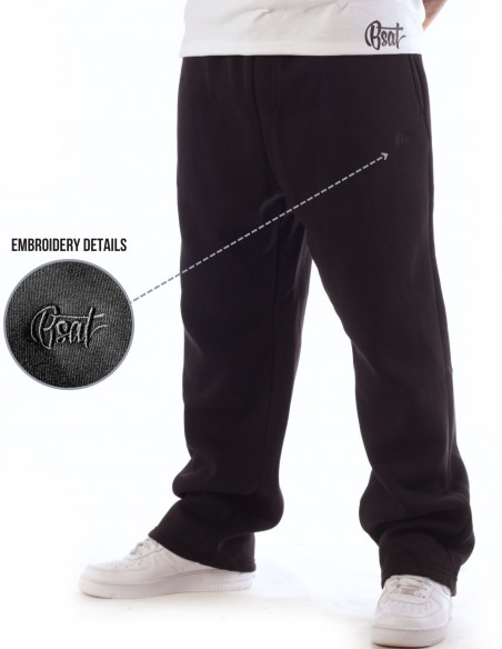 BSAT Bronx Baggy Sweatpants Ultra Soft Comfy Lounge Black