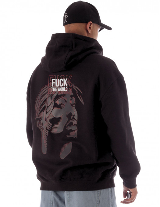 BSAT Tupac Hoodie Black