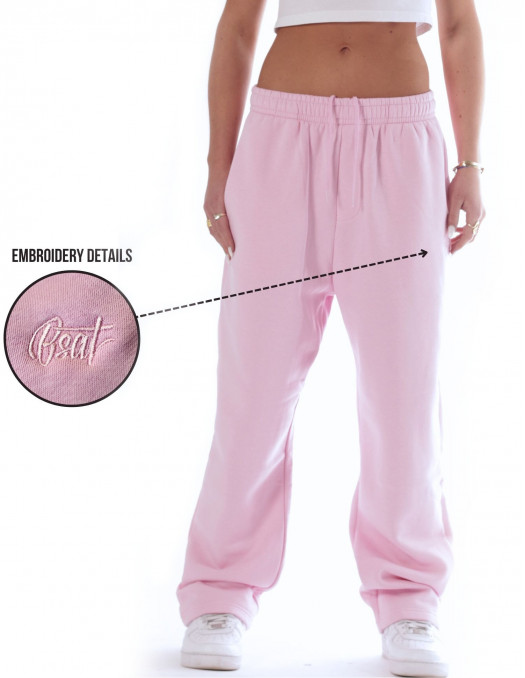 BSAT Bronx Baggy Sweatpants Ultra Soft Comfy Lounge Soft Pink