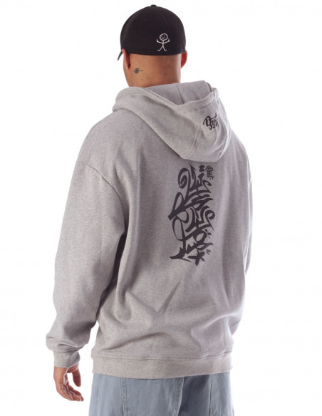 HipHop Collection Baggy Hoodie Heather Grey by BSAT