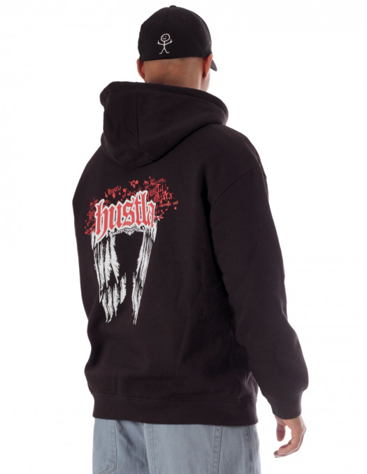 BSAT Black Hustla Hoodie RedNWhite Legendary Collection