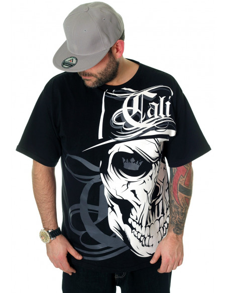 Cali Skull Grey Tee by BSAT