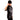 BSAT Baseball Chica Tee Black Ladies Oversize