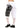 Praying Skull SweatShorts WhiteNBlack