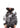 BSAT Babe Praying Skull ZipHoodie BlackNWhite