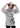 BSAT Cali Skull ZipHoodie Grey