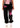 RebelBabe Black Sweatpants PinkNGrey by BSAT