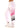 RebelBabe White Sweatpants PinkNGrey by BSAT