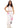 RebelBabe White Sweatpants PinkNGrey by BSAT