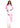 Cali Skull Sweatpants WhiteNPink by BSAT