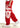 Cali Skull Sweatpants RedNWhite by BSAT