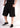BSAT Black plain denim Shorts