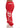 Red Art Script Sweatpants by BSAT