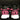 Skull Race Sneakers BlackNPink by BSAT