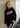 RebelBabe Hoodie BlackNPink by BSAT