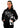 Rebel Society Skull Hoodie Black Fem