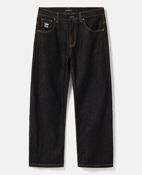 BSAT Bronx Baggy Jeans Plain Black