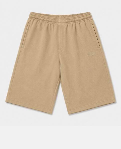 BSAT Bronx Zipped Baggy Sweatshorts Ultra Soft Beige Coffee – BSAT