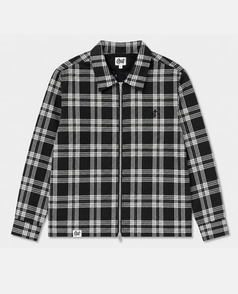 BSAT Studio Flannel Zip Shirt Grid Black – BSAT-CLOTHING.COM