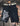 BSAT Baggy Denim Shorts Only God Can Judge Indigo Blue