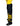 BSAT Art Script Logo Baggy Jeans BlackNYellow