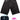 BSAT Stickman Jorts The Fingers Black Denim Shorts *Limited Edition*