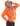 Hoodie All Orange Plain