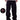 BSAT Aliens 4 Peace The Finger Raw Black n Pink Baggy Jeans