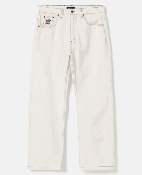 BSAT Bronx Baggy Jeans White n Black
