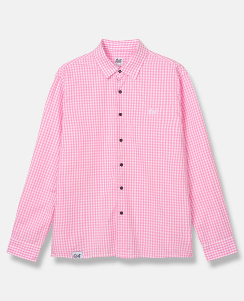 BSAT Studio Shirt – Micro Check Pink