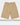 BSAT Bronx Zipped Baggy Sweatshorts Ultra Soft Beige Coffee