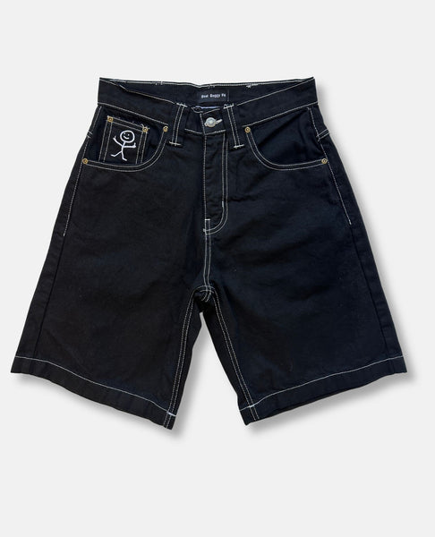 BSAT Stickman Baggy Jorts The Fingers Black Vol.2 – BSAT-CLOTHING.COM